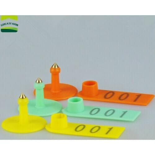 100 Sets Animal ear tags No word Sheep ear signage Animal identification Device Sheep Swine Wholesales
