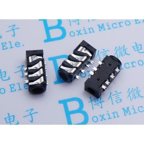 10pcs PJ393 PJ382 3.5 mm Audio Jack Connector PCB Mount Female Socket Multichannel Earphone socket 7 Pin PJ-393 for Media Player