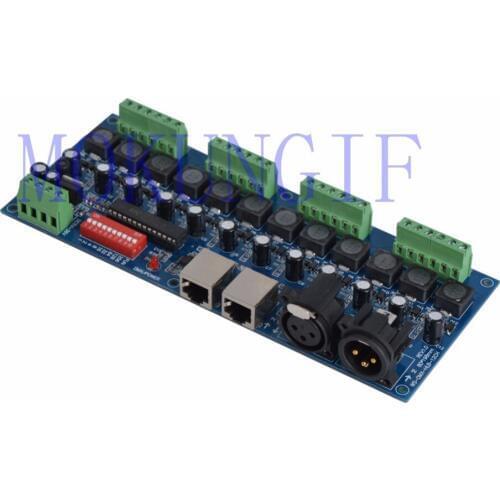 12CH 350ma/700ma constant current 12 channel dmx 512 dimmer,drive , 12 channel DMX512 decoder,led dimmer, RJ45 XRL 3P for LED