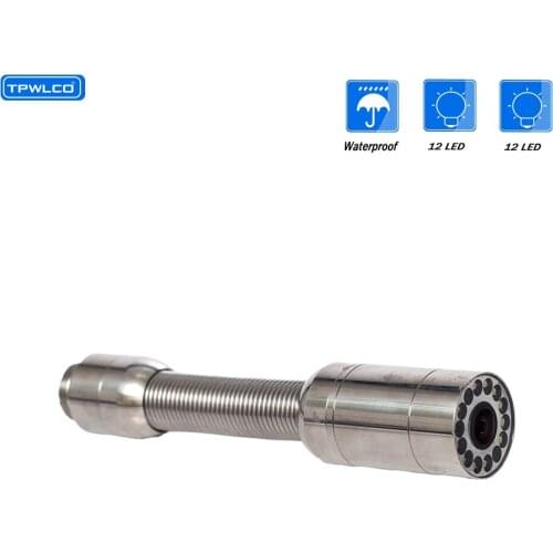 23mm Pipeline Inspection with 12 LED Lights Waterproof Industrial Drain Pipe Sewer Snake Vide Camera Replace Head