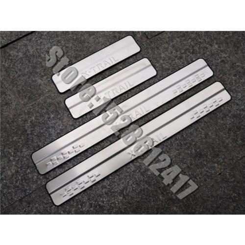 4PCS/SET for Nissan X-TRAIL T32 2014-2019 stainless steel Scuff Plate/Door Sill Door Sill pedal bienvenidos Car-styling
