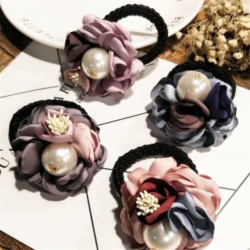 4 Piece Korea Women Hair Ropes Cute Elastic Rubber Band for Girl Fashion Hair Accessories Ties Wholesale