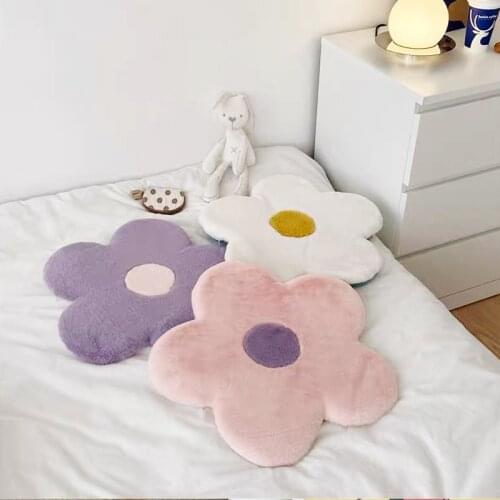 50x50 cmsingle cushion flower shape solid color cushion dining chair cushion sofa pillow home decoration seat cushion pillow
