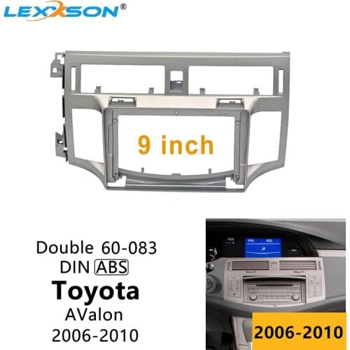 9 Inch Car Fascia for Toyota AValon 2006-2010 Stereo 1/ 2din Panel Fitting Adaptor Dash Installation Double Din Car Frame Kits