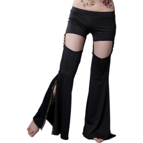 Sexy Belly Dancing Pants Double Tribal Pants Performances Pants Black Colors