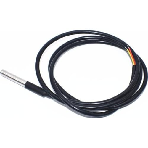 10PCS Stainless steel package Waterproof DS18b20 temperature probe temperature sensor 18B20 For Arduino