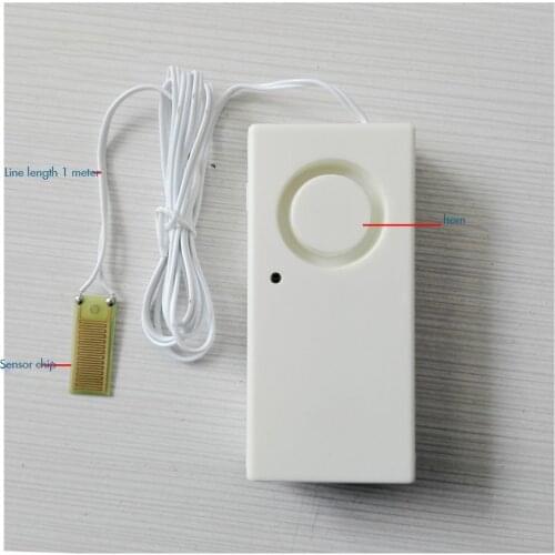 220V Water Leakage Detection Alarm and Sensor Flood Alarm Water Leak Sensor Detector 120dB Work Alone Home Security Alarm System