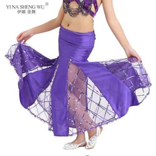 Kids Belly Dance Costumes Skirt Girls Bellydance Fish Tail Skirts Child Oriental Dancing Costume Belly Dancing Clothes Accessory