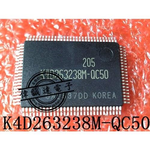 100%New original K4D263238F-QC50 K4D263238F QC50 K4D263238F QFP-100 In Stock (Big Discount if you need more)Car cpu chips