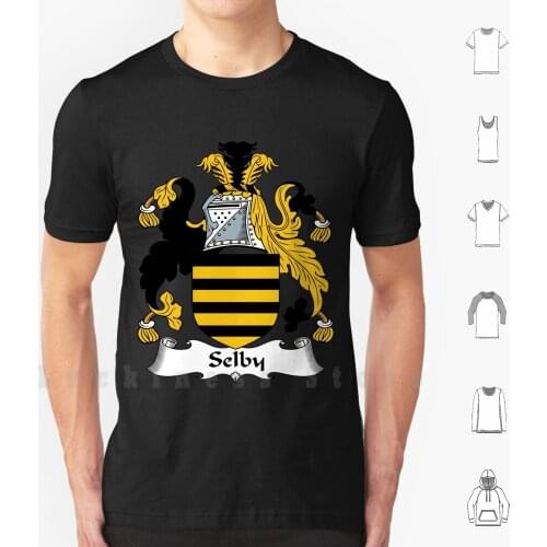 Selby T Shirt Big Size 100% Cotton Family Motto Heraldic Coat Of Arms Heraldry Crests Symbol United States Name Scottish French