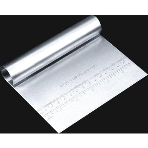 Kitchen Dough Cutter Stainless Steel Pastry Bench Scraper Dough Knife Divider Pastry Cake Cookies Pizza Cutting Tool Baking Tool