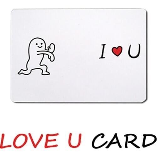 LOVE U Card By Hyde Card Magic Tricks Magic Tricks Magia Card Close Up Street Illusion Gimmick Mentalism Kid Child Puzzle Toy
