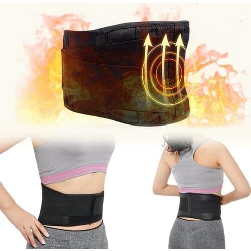 Medical Tourmaline Self-heating Magnetic Therapy Waist Support Belt Lumbar Back Waist Support Brace Double Banded Adjustable