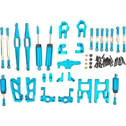 Metal RC Swing arm, Steering hub, Rear axle, frame, Pull rod, Shock