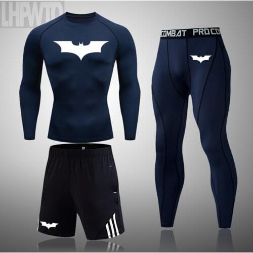 Men Sport Thermal Underwear Sports Compression Underwear Gym Training Tights Quick-Drying Wicking Clothing