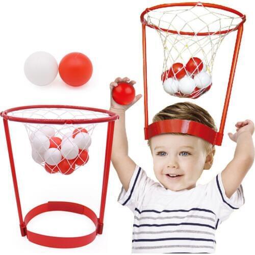 Outdoor Headband Hoop Ball Toy Security Catching Basketball Parent-child Game kid education toy basketball shooting learning toy
