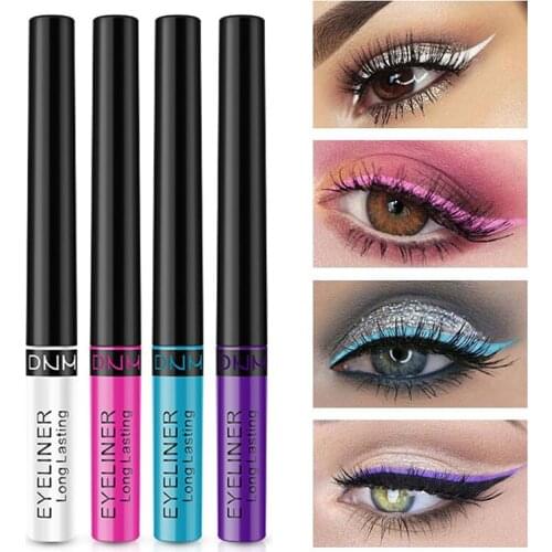 NEW Brand Colorful Liquid Eyeliner Matte Tint Long Lasting Waterproof Makeup Easy To Wear Eye Liner Liquid Cosmetics Smooth Tool
