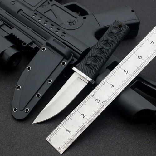 Cold Steel KYOTO 2 Fixed Blade Knife Outdoor Tactical Defense Straight Knife Military Combat Hunting Short Knives with Sheath