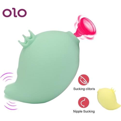 OLO Powerful Sucking Vibrator 9 Modes Nipple Clitoris Simulator Bird Vibration Oral Licking Adult Sex Shop Toy for Women