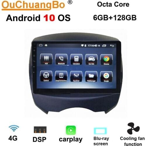 Ouchuangbo radio recorder gps for BYD F0 2008-2010 support android 10 DSP audio player 6GB RAM 128GB ROM