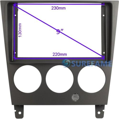 9 inch Car Fascia Radio Panel for SUBARU IMPREZA 2003-2007 Dash Kit Install Facia Console Bezel Adapter 9inch Plate Trim Cover