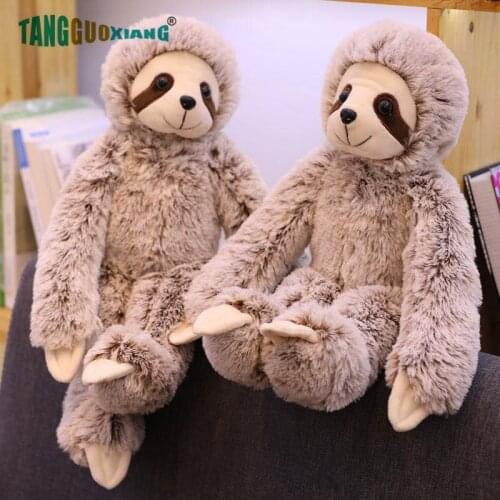 50-70cm Cute Sloth Plush Toys Soft Stuffed Animal Doll Kids Girl baby Playmate Present Lovely Birthday Xmas Gift