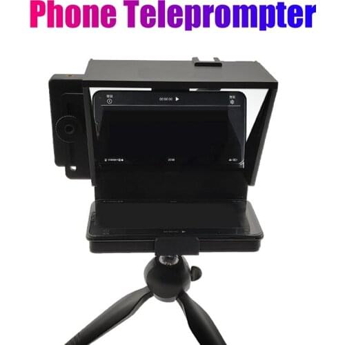 Portable Teleprompter Kit Inscriber Phone Recording Mobile Teleprompter with Remote Control for Phone