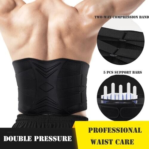 Adjustable Waist Spine Support Belt weightlifting Fitness Yoga Breathable Gym Lumbar Back Waist Supporter Protection For Sports