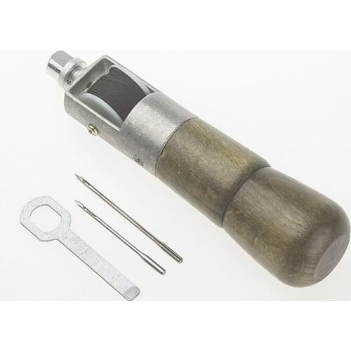 Leather hand sewing machine diy vegetable tanned leather with leather carving suture tool