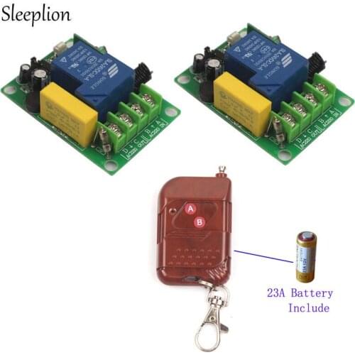 Sleeplion 3000W 220V 30A Relay Remote Control Switch 433/315MHz Control 2 Receiver For Transmitter lighting/Lamp LED Water Pump