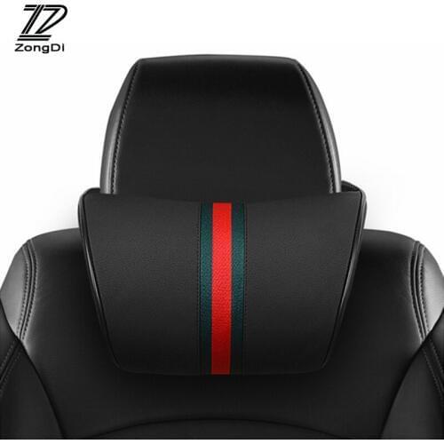 ZD 1X Car Neck pillow Three primary colors Headrest for Mercedes W203 BMW E39 E36 E90 F30 F10 Volvo XC60 Alfa Romeo Audi A6 c5