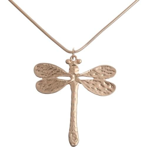 Women Boho Dragonfly Statment Pendants Long Necklace Sweater Chain For Women Trendy Necklace&Pendants Gift Wholesale