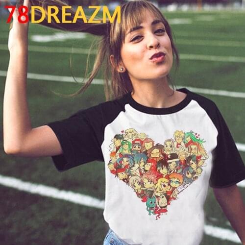 Fairy Tail summer top tshirt women couple streetwear tumblr top tees vintage