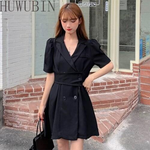 Summer New Womens Exquisite Design Temperament Waist Dress Fried Street Short Sleeve Fashion Style Charm Four Shot Suit Dress