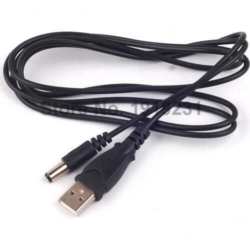 1PCS USB to Power Cable 5.5 * 2.1 Seat 5V Power Supply Line 1.5 Meters