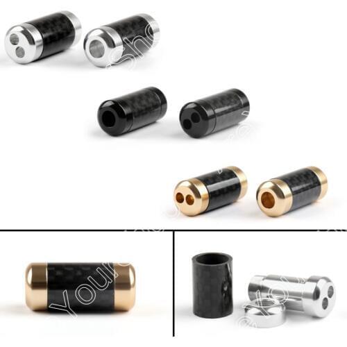 Areyourshop Sale 100 Pcs HiFi Carbon Fiber Pants Boot Y Splitter 1 To 2 Speaker RCA Cable Audio Wire Black Gold Silver