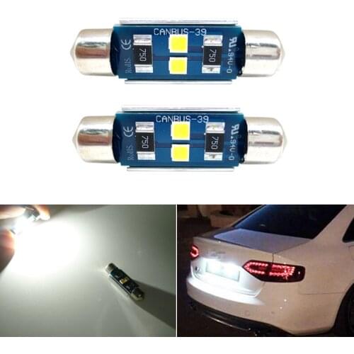 2x Led C5w Lamp Smd 3030 Canbus Light Bulbs On Cars For Nissan X-Trail X Trail T30 T31 T32 Dome Reading License Plate Lamp