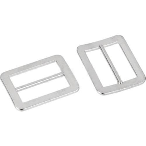 25mm 10pcs Metal Tri-glide Backpack Straps Adjust Buckles Webbing Slider Silver