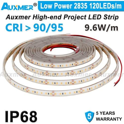 3528 120LEDs/m LED Strip,CRI95 CRI90 IP68,DC12V/24V,600LEDs/Reel,5meter/Reel,Waterproof for Indoor & Outdoor Building Decoration