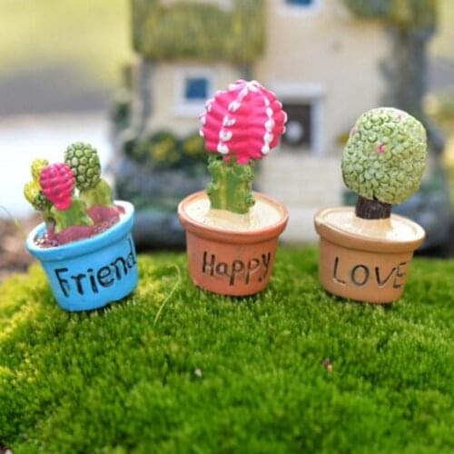 Mini Realistic Cactus 7 Dolls Gadgets Home Decoration Small Green Plants Bonsai Simulation Toys 7 Pcs A Pack
