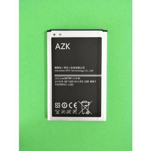 AZK New 3500mAh Battery for Samsung Galaxy Note 3 N900 N9006 N9005 N9000 B800BE phone battery High quality