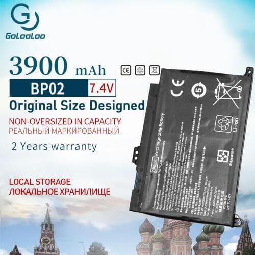 Golooloo 7.4V 3900 mAh BP02XL Laptop Battery for HP Pavilion Notebook PC 15 BP02041XL HSTNN-LB7H HSTNN-UB7B 849569-543
