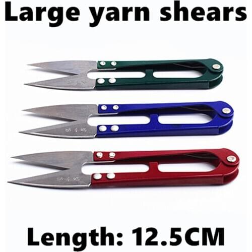 12.5cm 5 " Large Yarn Shears Cutting Sewing Thread Scissors Shears DIY Cross Stitch Embroidery Tailors Scissors Fabric Supplies