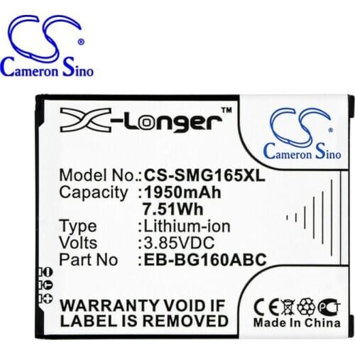 CameronSino for SAMSUNG Galaxy Folder 2 SM-G1600 SM-G160N SM-G160N0 SM-G1650 SM-G165N battery