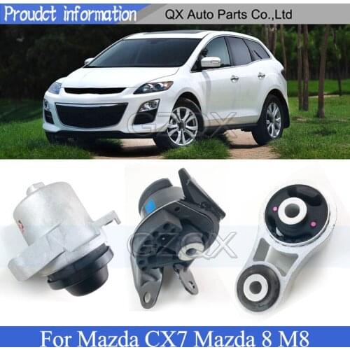 CAPQX Engine Mounting Glue For Mazda CX7 Mazda 8 M8 Engine Motor Transmission Mount Kit Engine Glue Bracket shock absorption