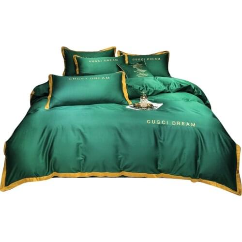 Goldeny Double Bed Linen