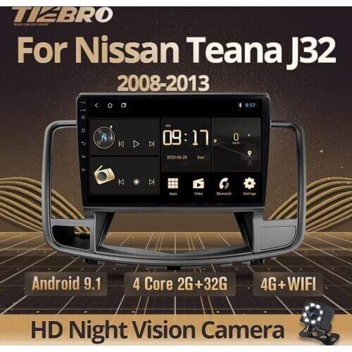 TIEBRO 2DIN Android 9.0 Head Unit 4G In Dash Car Radio Multimedia Video Player Navigation GPS For Nissan Teana J32 2008-2013