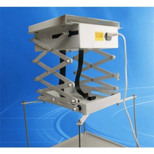 1M Projector Bracket Motorized Electric Lift Scissors with Remote Electric Ceiling Mount Bracket for Cinema Church Hall School