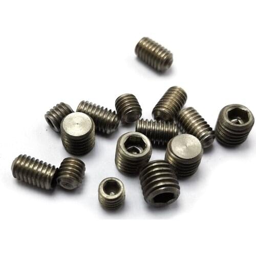 M1.6 m2 m2.5 m3 m4 m5 m6 m8 titanium set screw , Gr2 Titanium hex socket set screw ,E021
