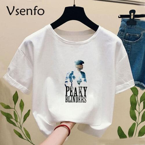 Fashion TV Series Peaky Blinders T Shirt Women Men Casual Short Sleeve Thomas Shelby Tshirt Womens T-shirts XS-XXL Tops